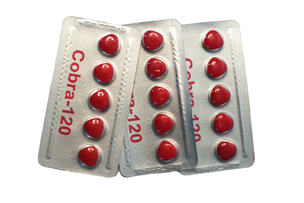 Tri blistera Cobra 120 sa crvenim dijamantskim tabletama
