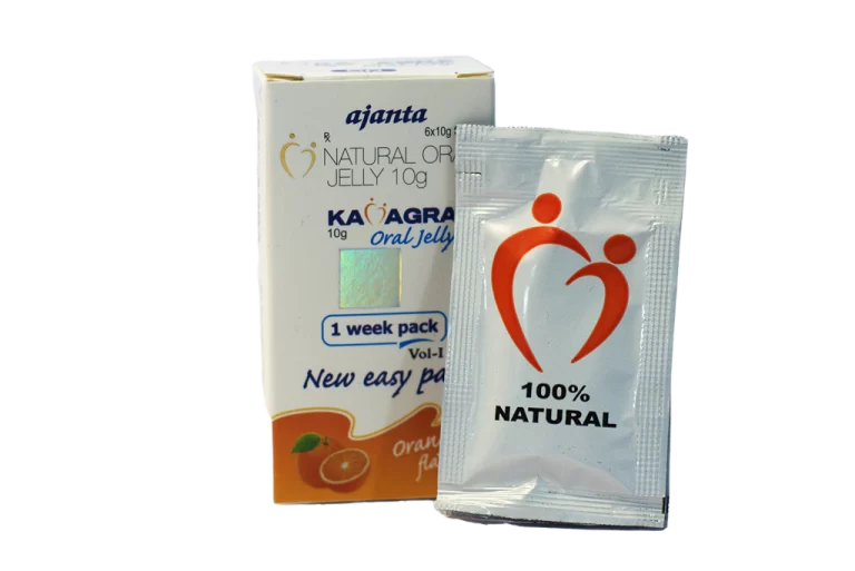 Kutija Biljna Kamagra Oral Jelly 10g Ajanta i srebrna kesica 100% Natural