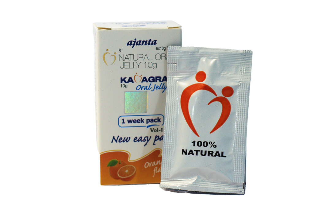 Kutija Biljna Kamagra Oral Jelly 10g Ajanta i srebrna kesica 100% Natural