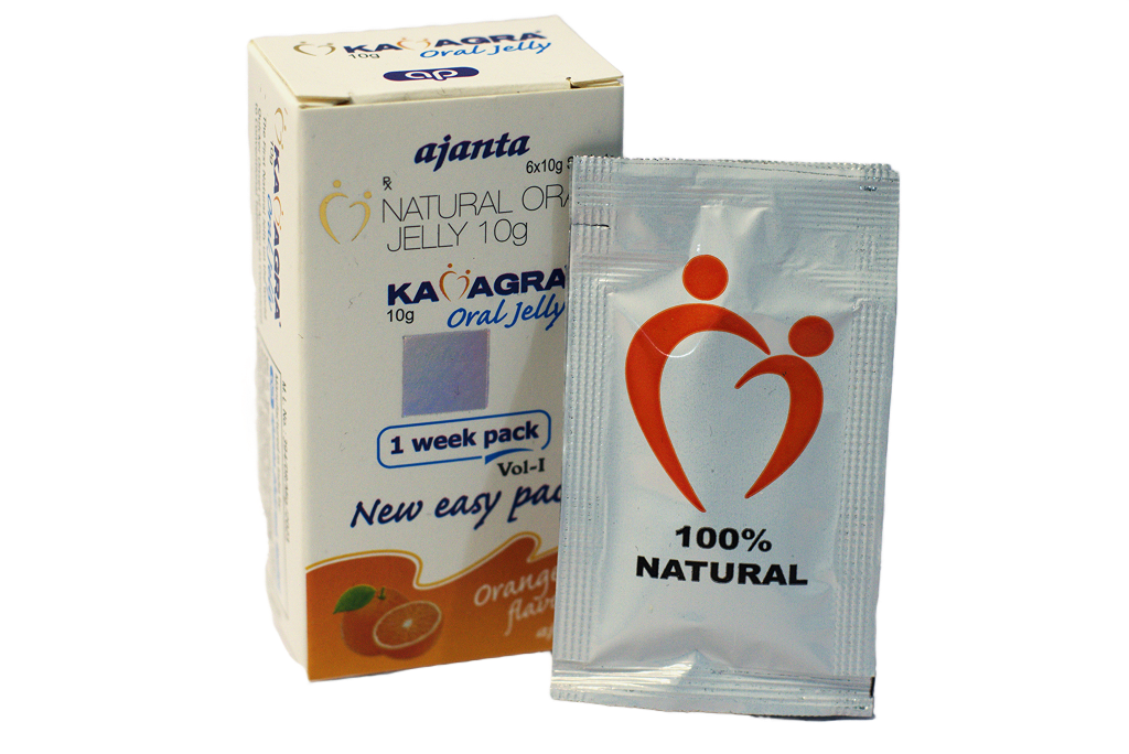 Kutija Biljna Kamagra Oral Jelly 10g Orange flavour i kesica 100% Natural