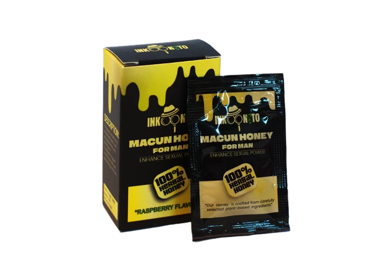 Kutija Inkonito Macun Honey For Man i crna kesica 100% Herbal Honey