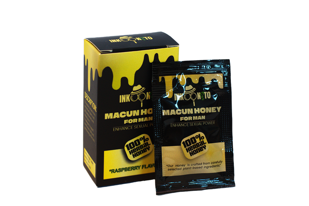 Kutija Inkonito Macun Honey For Man i crna kesica 100% Herbal Honey