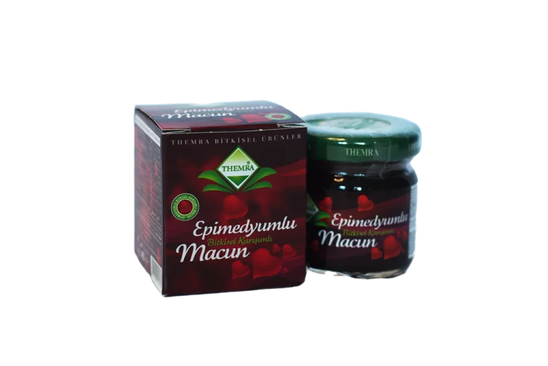 Kutija i mala tegla Themra Epimedyumlu Macun Bitkisel Karisimli, 43 g