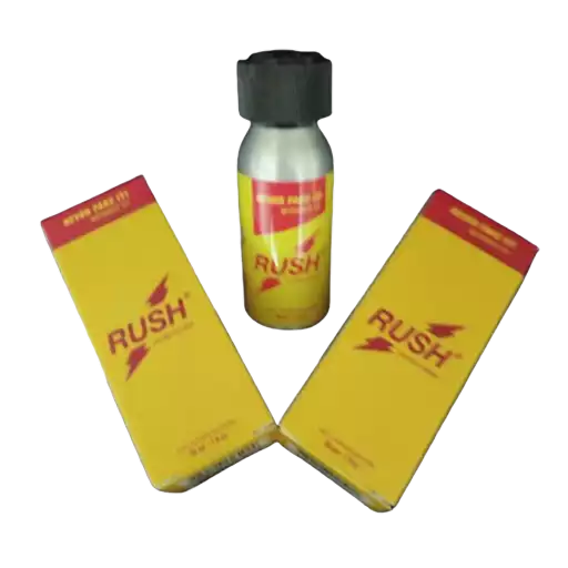 Bočica Rush 30 ml iznad dve žute kutije Leather Cleaner